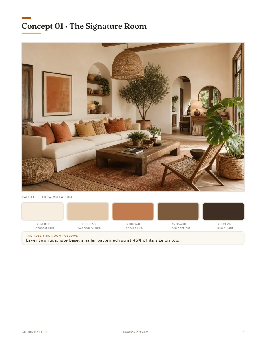 From the Boho Living Room Kit
