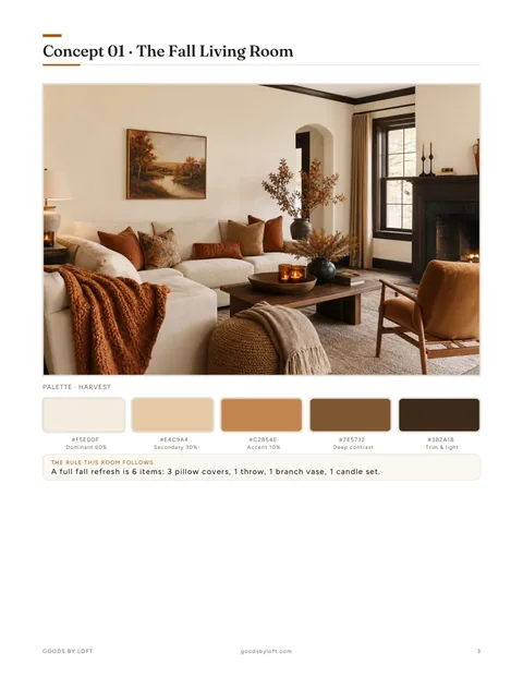 Concept 01: the fall living room