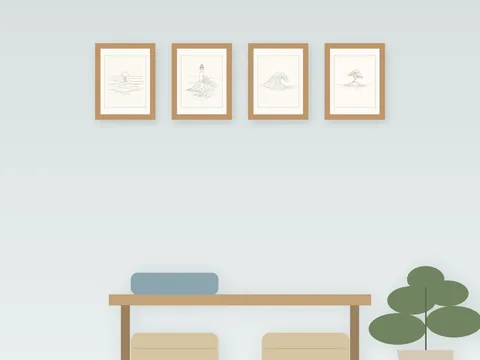 Coastal Hallway, on a hallway wall