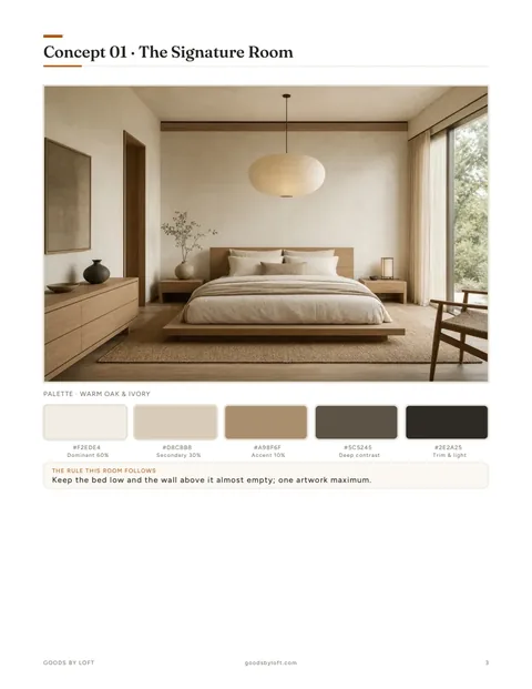 Concept 01: the signature room