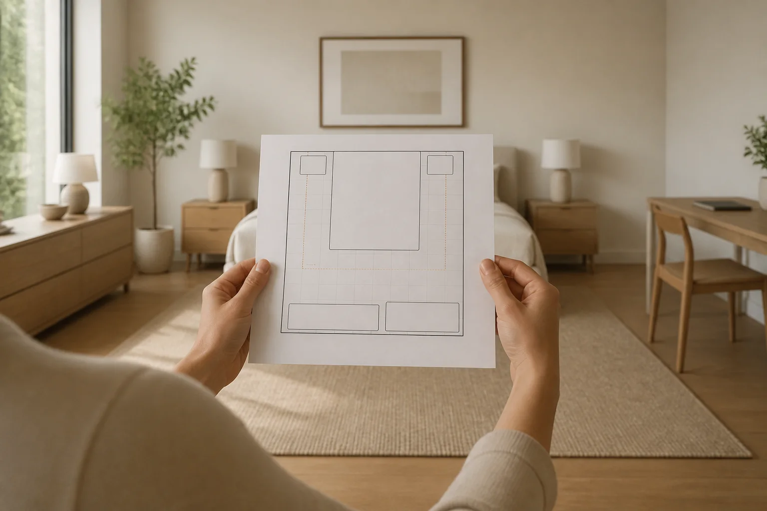 Find your layout: the product in use (render)