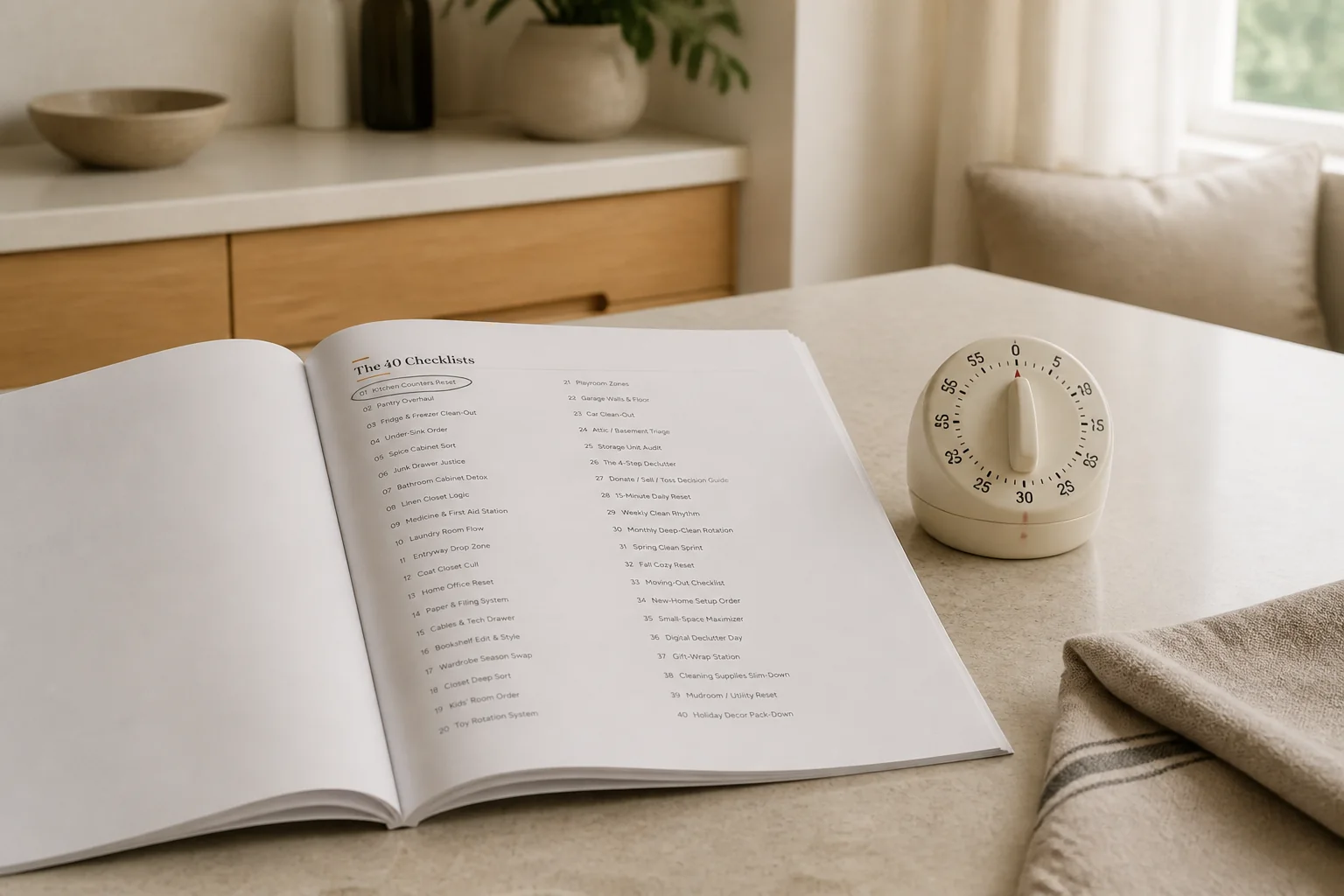 Pick one list: the product in use (render)